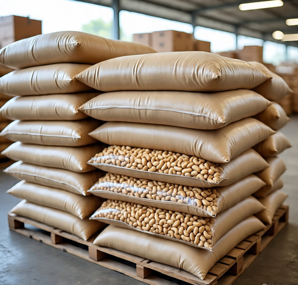 cashew nut in bags for export