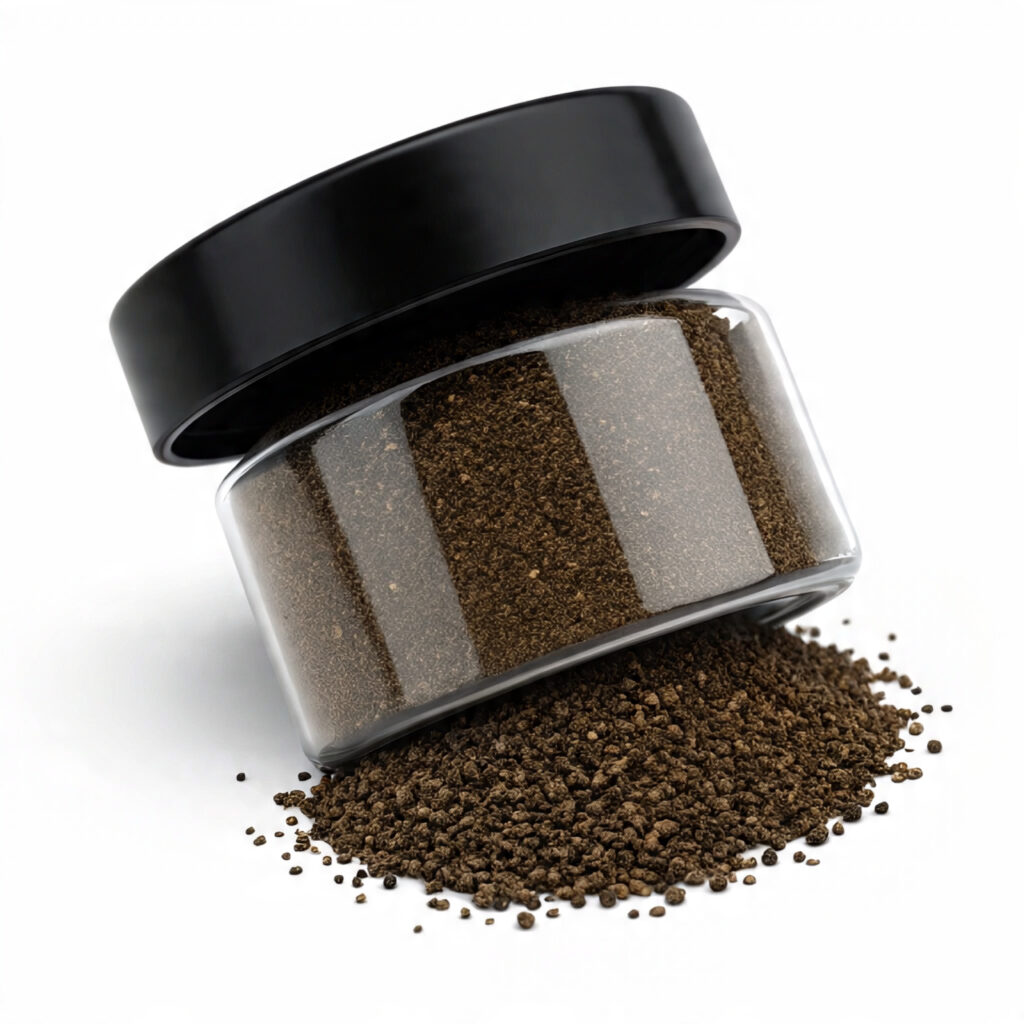 grounded black pepper packaging