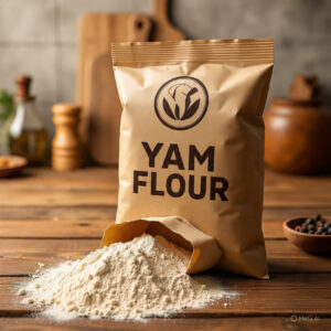 yam flour packaging